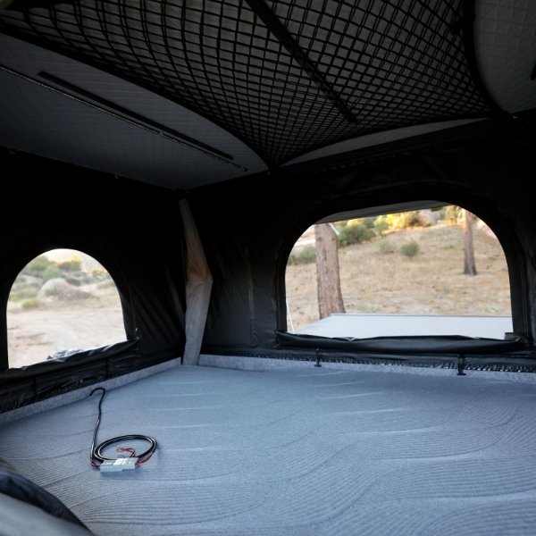 Interior perspective of Roveroll Pop-up Roof Top Tent