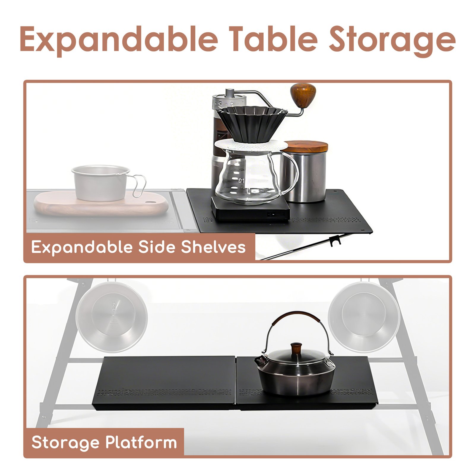 expandable table storage