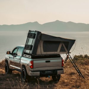 Rooftop Tent, Hard Shell Roof Top Tent for 3 Person, with Aluminum Telescopic Ladder