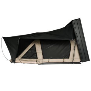 Rooftop Tent, Hard Shell Roof Top Tent for 3 Person, with Aluminum Telescopic Ladder, 94" x 60" x 53"